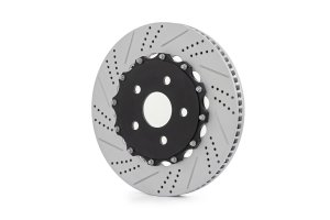 Jeep Wrangler Unlimited Brake Kit - Front - Rough Country - 6-Piston Calipers + Oversized, Drilled, and Slotted Rotors - '18-'25